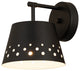 Zlite 6014-1S-MB 1-Light Wall Sconce, Matte Black