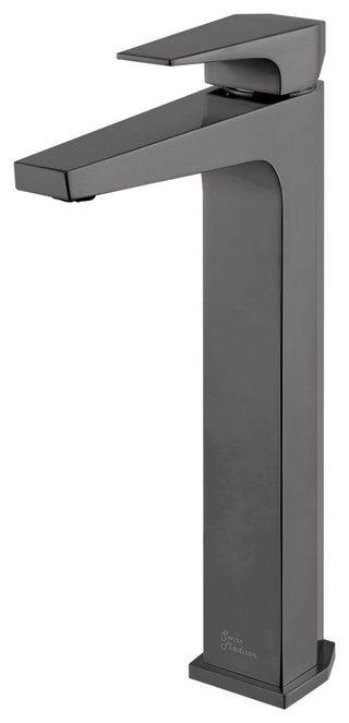 Voltaire Single Hole Single-Handle High Arc Bathroom Faucet, Gunmetal Gray