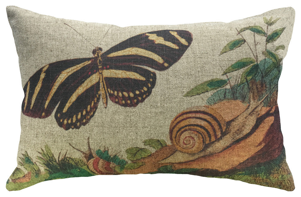 Butterfly Linen Pillow