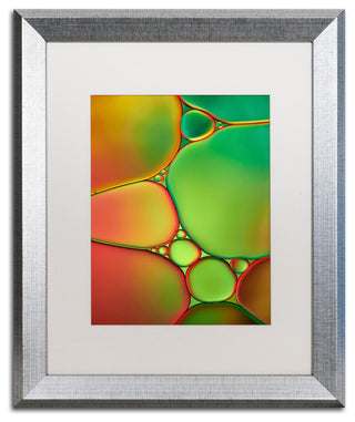 Cora Niele 'Stained Glass II' Matted Framed Art