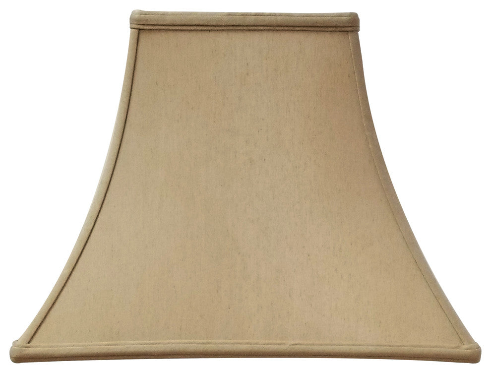 Royal Designs Square Bell Basic Lamp Shade, Antique Gold, 14x14x11.5