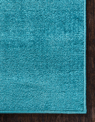 Unique Loom Teal Solid Williamsburg 5' 0 x 8' 0 Area Rug