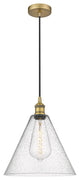 Innovations 616-1P-BB-GBC-124-LED 1-Light Mini Pendant, Brushed Brass