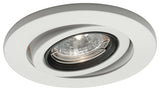 4in Round Adjustable Gimbal Trim, White