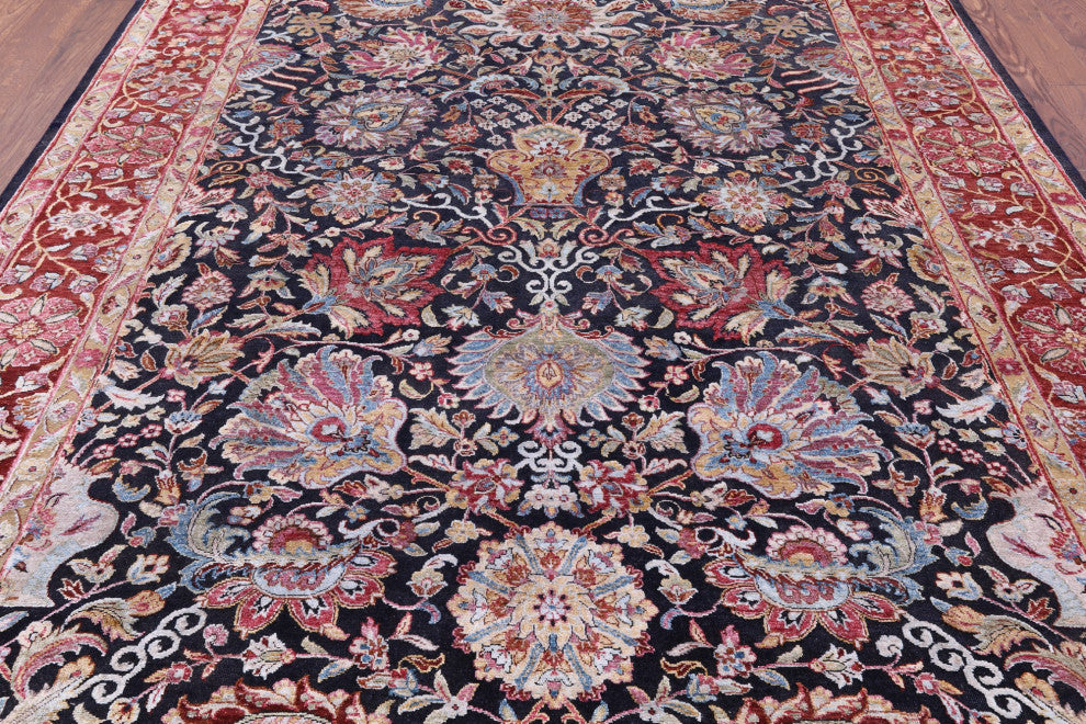 Persian Silk Hand Knotted Rug 7' 9" X 9' 10" Q5962