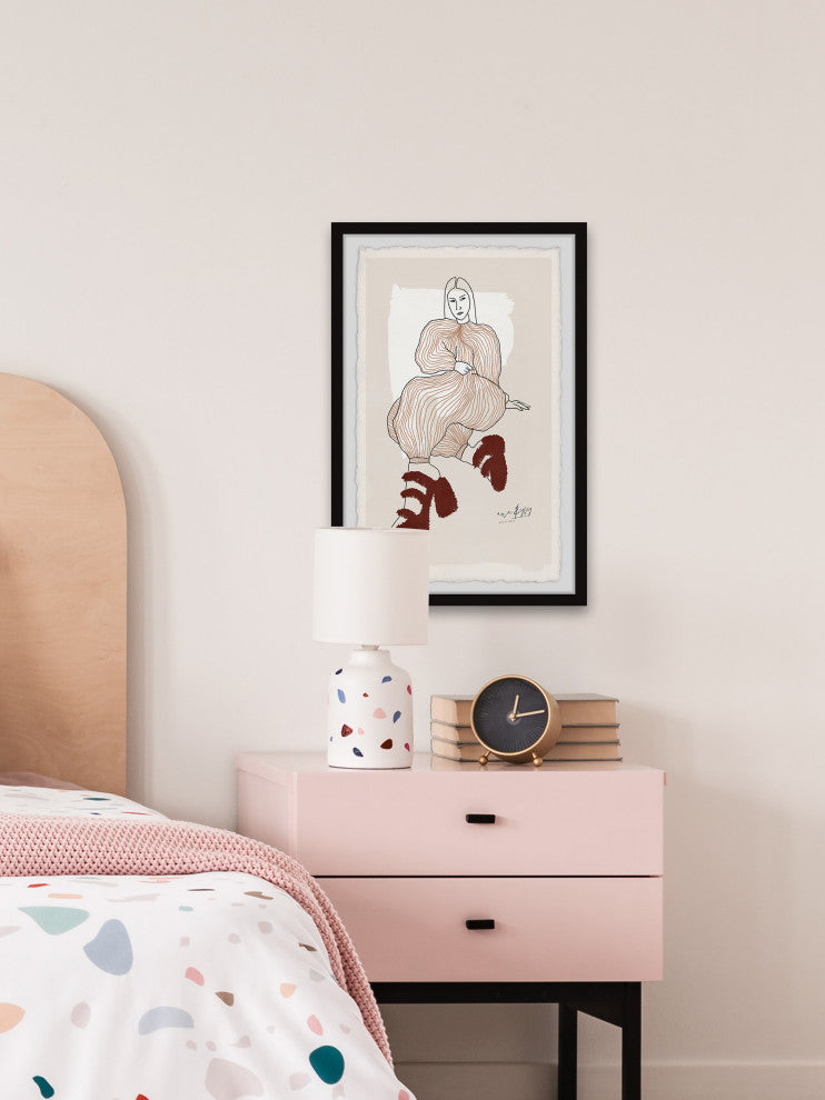 "Saying No Is Okay" Framed Painting Print, 20x30