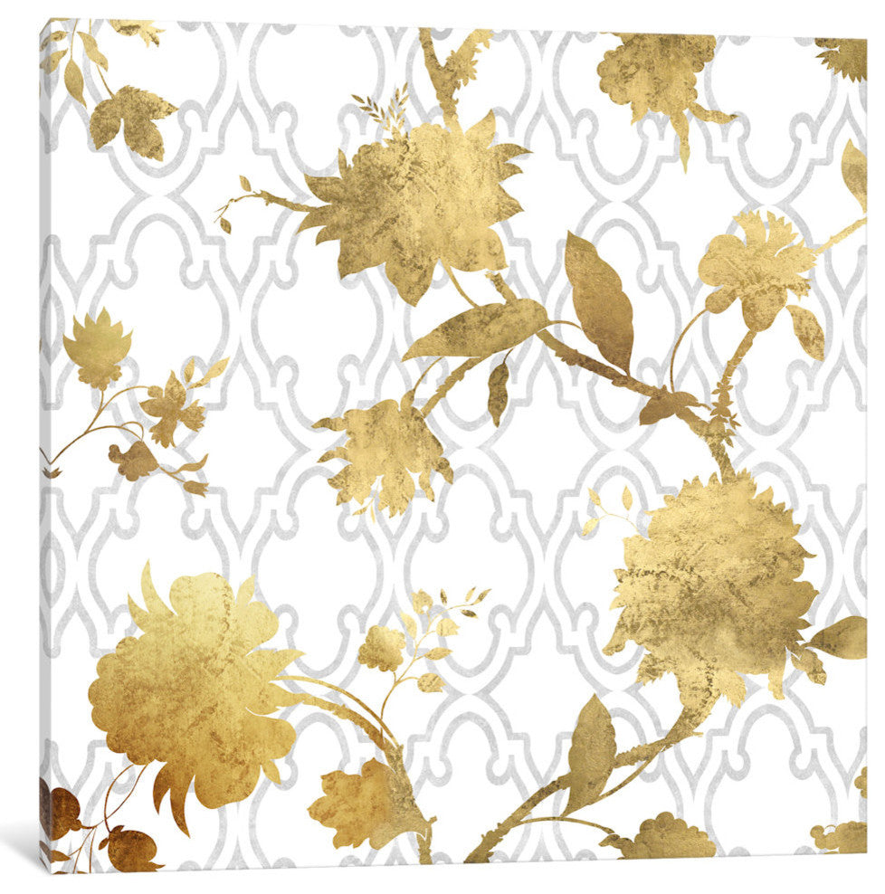 "Golden Silhouette II" by Erin Lange, Canvas Print, 37"x37"