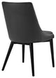 Modern Black Viscount Vinyl Dining Chair