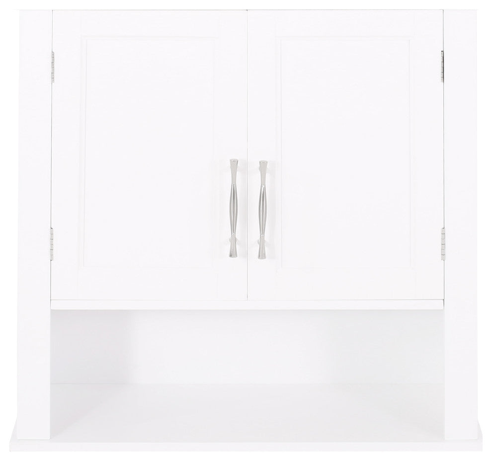 Meader Wall-Mounted Bathroom Storage Cabinet, White