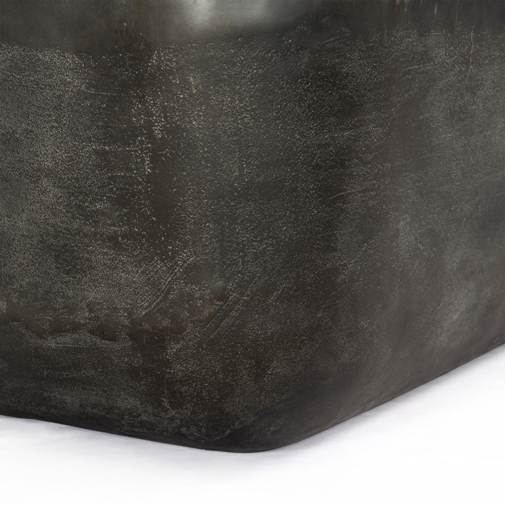 Basil Square Coffee Table-48"-Aged Grey