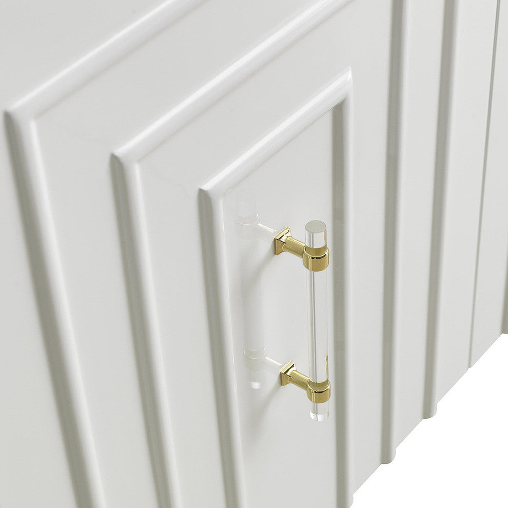 Famke White Lacquer Buffet - White
