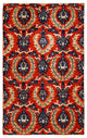 Eclectic, One-of-a-Kind Hand-Knotted Area Rug Orange, 6'7"x10'5"