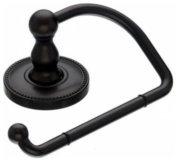 Bath Tissue Hook - Oil Rubbed Bronze - Beaded Back Plate, TKED4ORBA