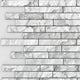 White Grey Stone 3D Wall Panels, Set of 10, Covers 69 Sq Ft