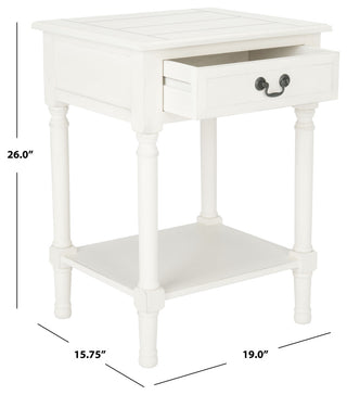 Safavieh Whitney 1 Drawer Accent Table, White