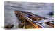 "Old Rusty Pier in Cloudy Day" Seashore Photo Wall Art, 32"x16"