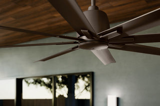 75" 8 Blade Ceiling Fan, Satin Natural Bronze