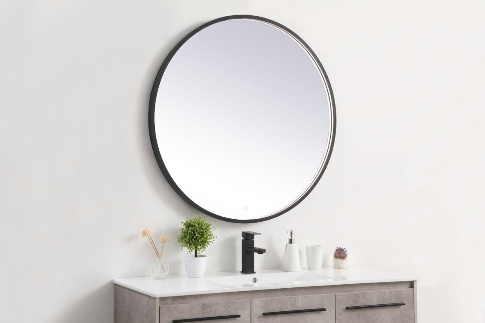 Elegant MRE6036BK Pier 36" LED Mirror