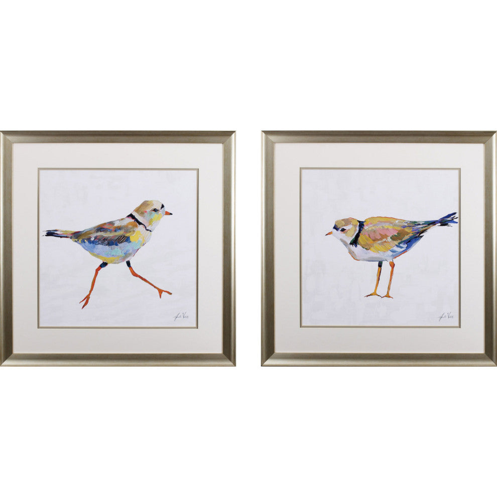 Coastal Plover Wall Art, 2-Piece Set