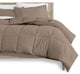Bare Home 8-Piece Bed-in-a-Bag Split Sizes, Taupe, White, Split Head Flex King