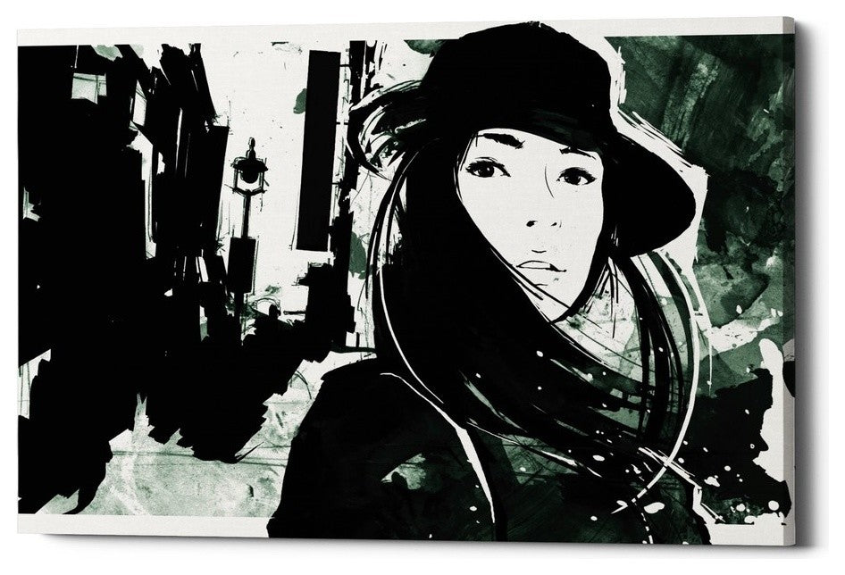 Epic Graffiti "Unmasked 1" by Jonathan Lam, Giclee Canvas Wall Art, 18"x26"