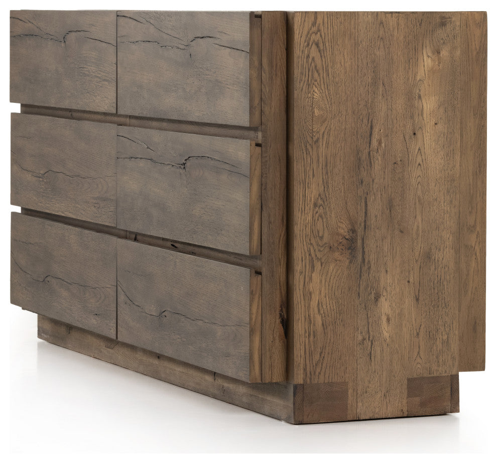 Perrin 6 Drawer Dresser, Rustic Fawn