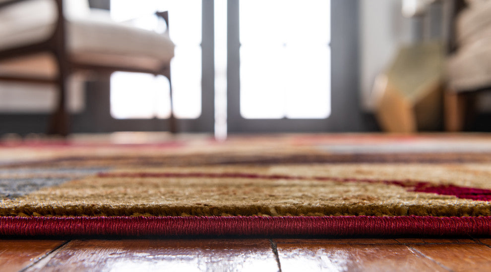 Unique Loom Multicolored Barista Kouillou 4' 0 x 6' 0 Area Rug