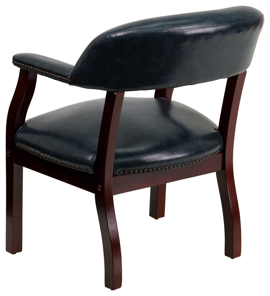Flash Furniture Navy Vinyl Luxurious Conference Chair