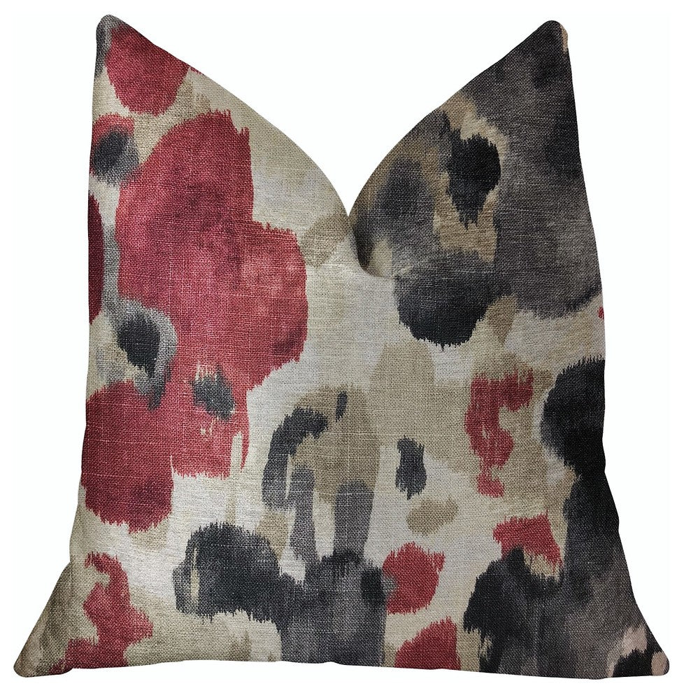 Pretty Passion Multicolor Luxury Throw Pillow, 26"x26"