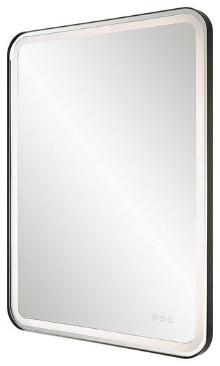 Crofton Lighted Black Large Mirror