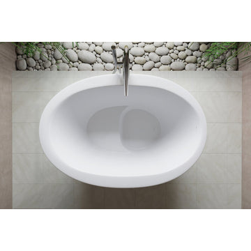 Aquatica True Ofuro Freestanding Stone Japanese Soaking Bathtub