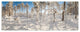 Winter Snow Covered Wood, Landscape Canvas Art Print, 70"x28", 6 Panels