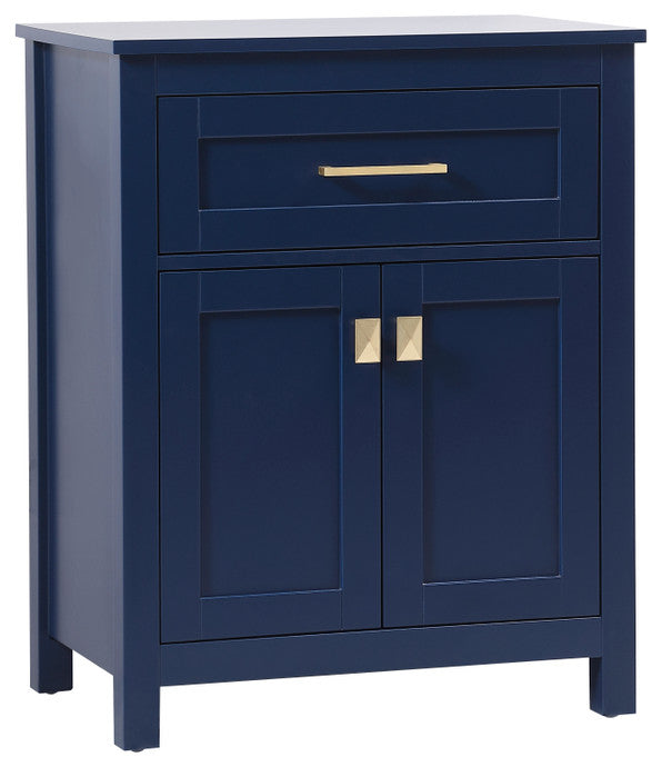 24" Wide Bathroom Storage Freestanding Cabinet, Blue