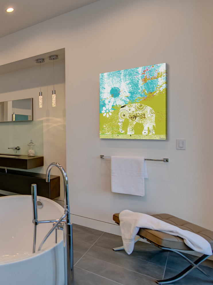 "Udaipur" Fine Art Canvas Print, 24"x24"