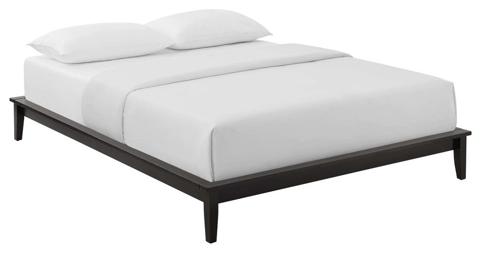 Lodge Queen Wood Platform Bed Frame, Walnut