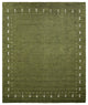 HAND KNOTTED LOOM SILK ECO-FRIENDLY AREA RUG-8'x10',Rectangle,Green,Contemporary