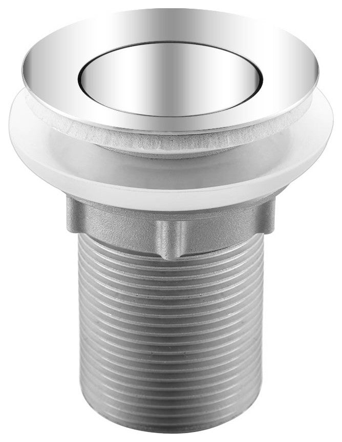 Solid Stainless Steel Pop-Up Drain With Overflow