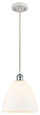 Innovations 516-1P-WPC-GBD-91 1-Light Mini Pendant, White, Polished Chrome