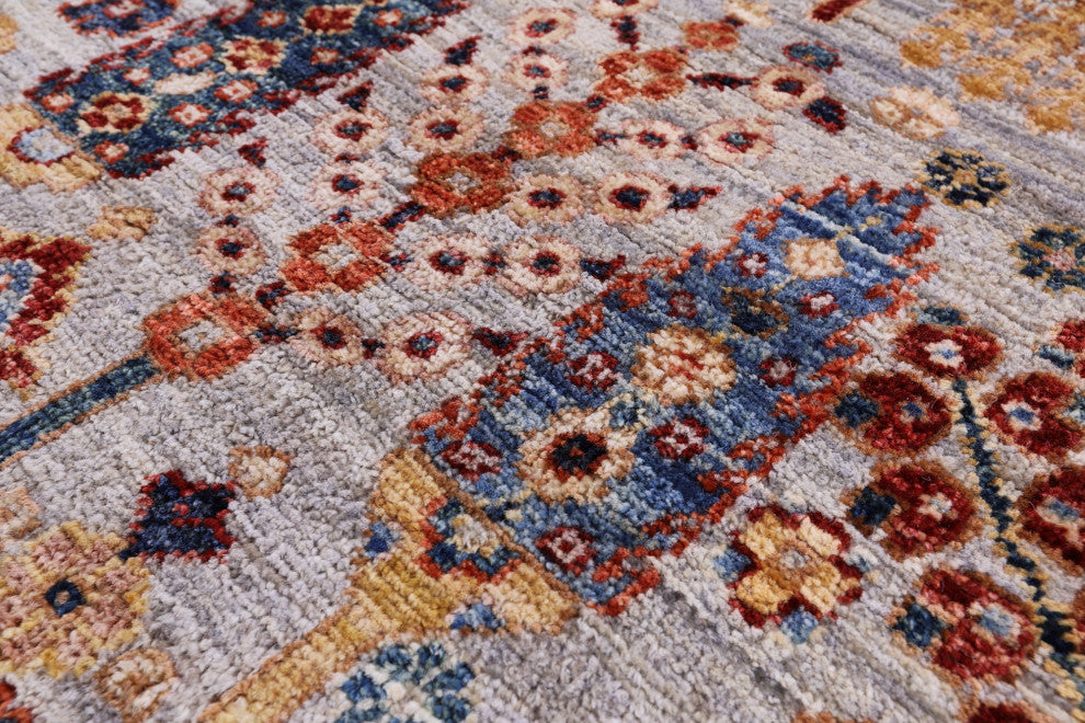 6' Square Persian Ziegler Handmade Wool Rug - Q12885
