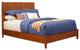 Flynn Mid Century Modern Full Size Panel Bed, Acorn