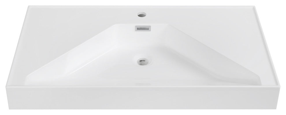 35" Solid Surface Resin Streamline K-1803-35 Vanity Top