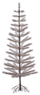 Vickerman S151070 7' Champagne Feather Artificial Christmas Tree, Unlit