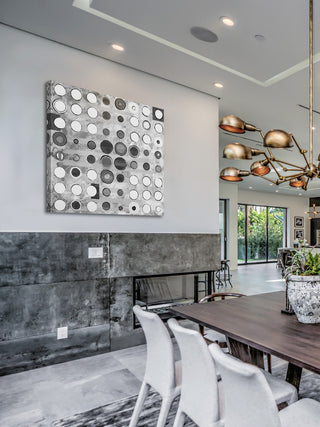 "Inconsistent Circles" Painting Print on Canvas