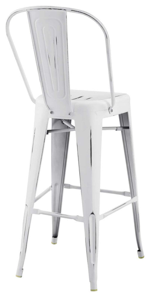 White Promenade Bar Side Stool