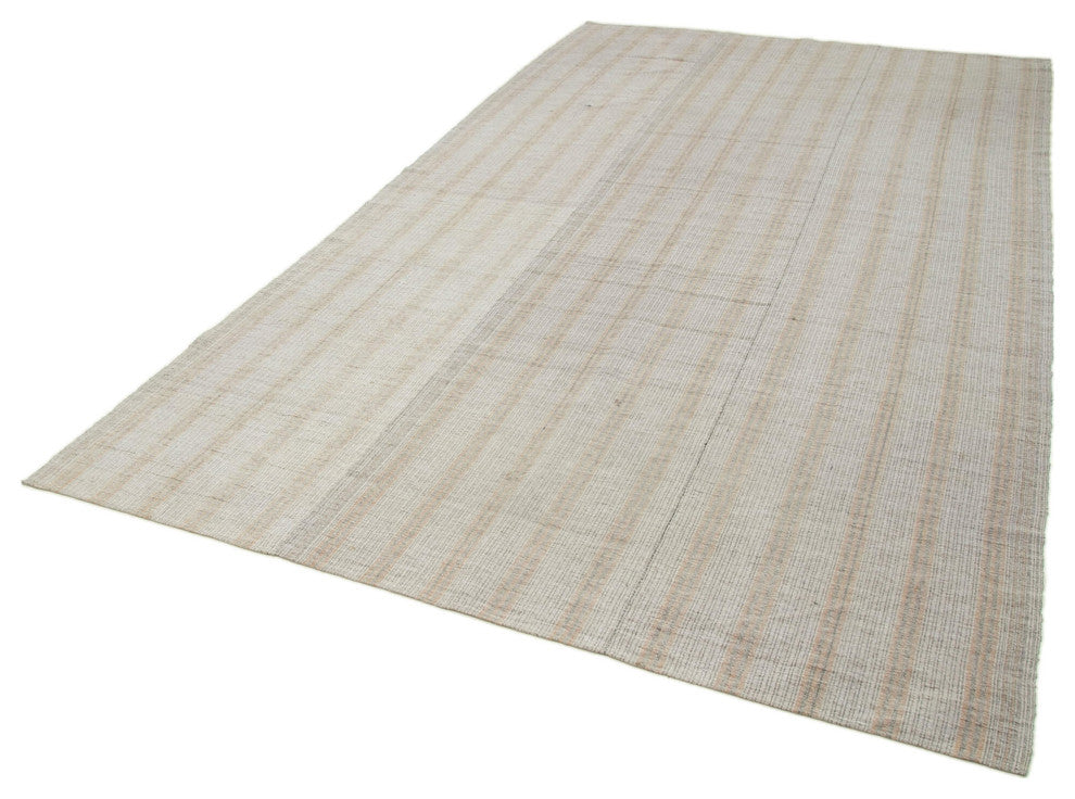 Rug N Carpet - Handmade Oriental 6' 5'' x 11' 8'' Contemporary Wool Kilim Rug