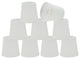 Aspen Creative 32718-X Hardback Empire Clip-On Lamp Shade White 3" x 4" x 4", Pack Set of 9