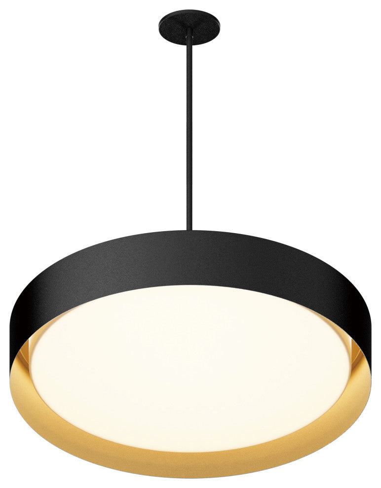 ET2 E51015 Echo 24"W LED Pendant - White / Gold