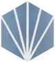 Horizon Dusk Hex Azul Porcelain Floor and Wall Tile
