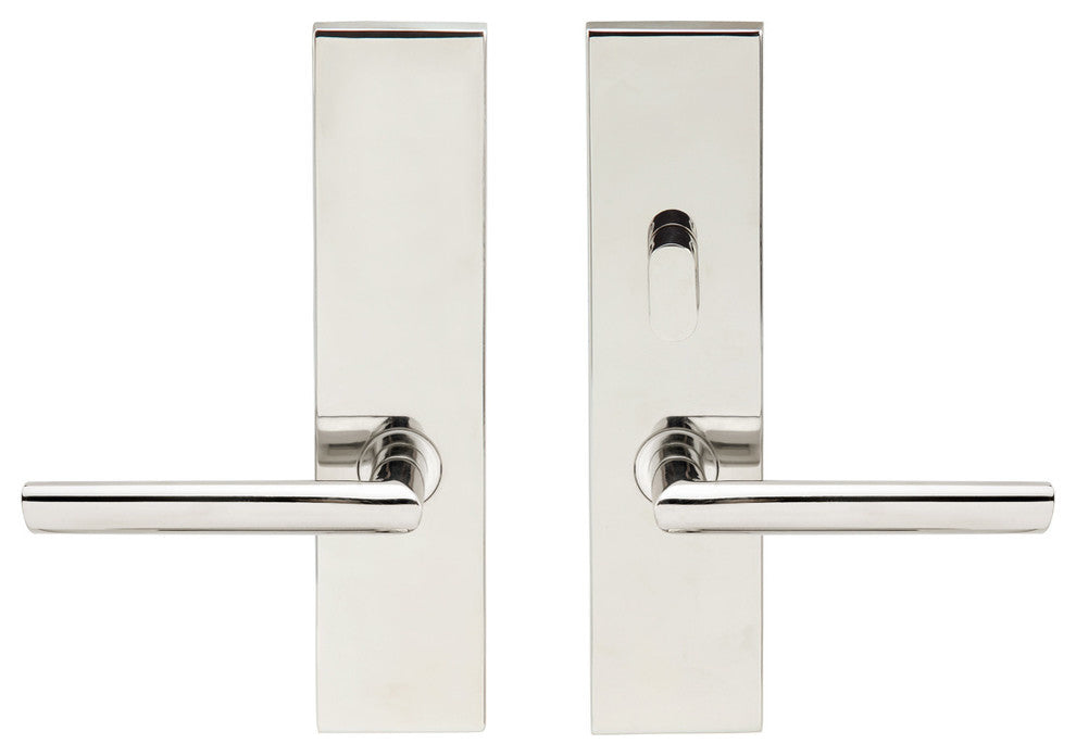Stockholm Lever, Tubular Passage, Privacy Bolt, LH, Polished Stainless Steel