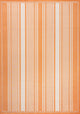 Haynes Modern Double Stripe Indoor/Outdoor Area Rug, Orange/Cream, 4x6